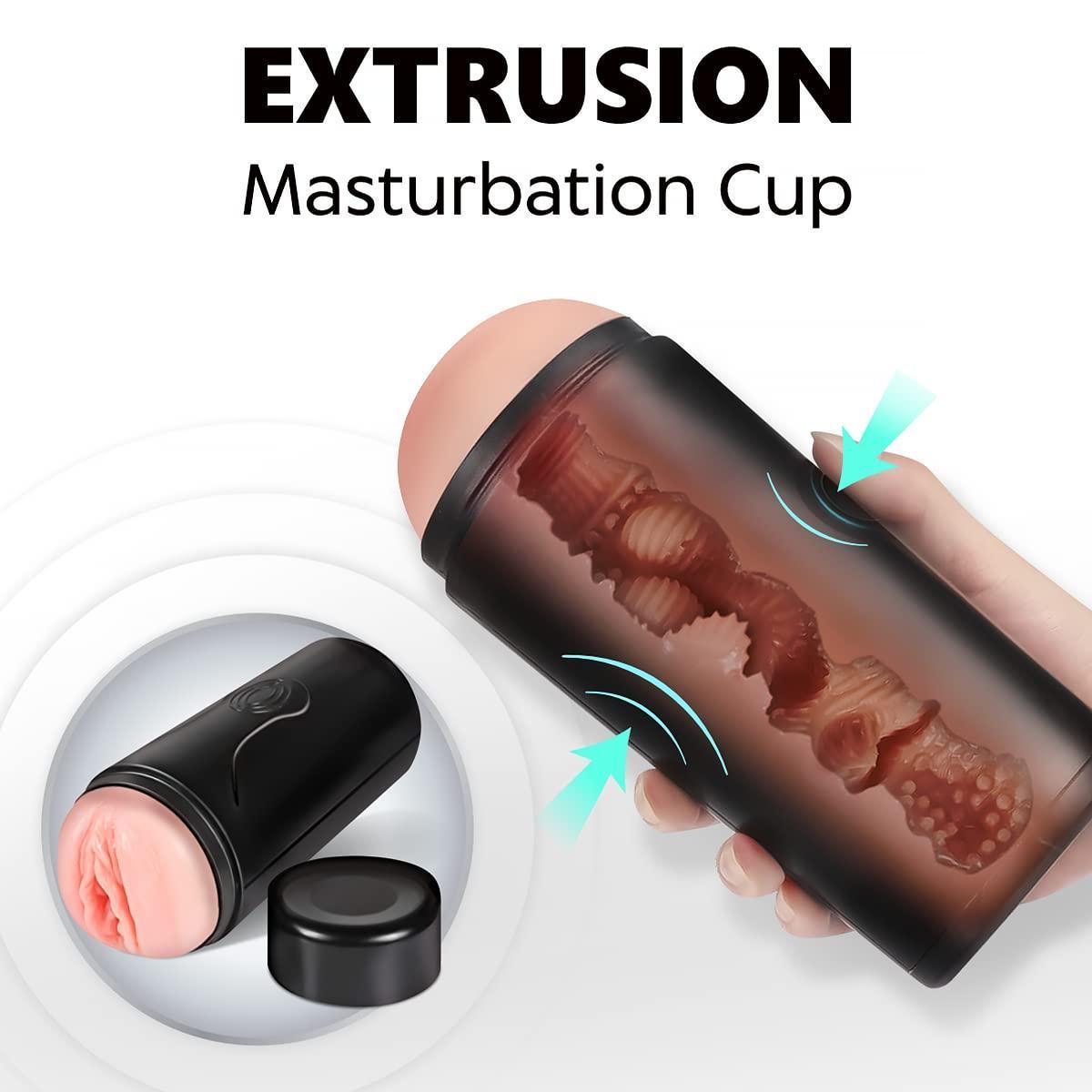 UltraStroker – Realistic Textured Male Masturbator Cup - SizzleFox