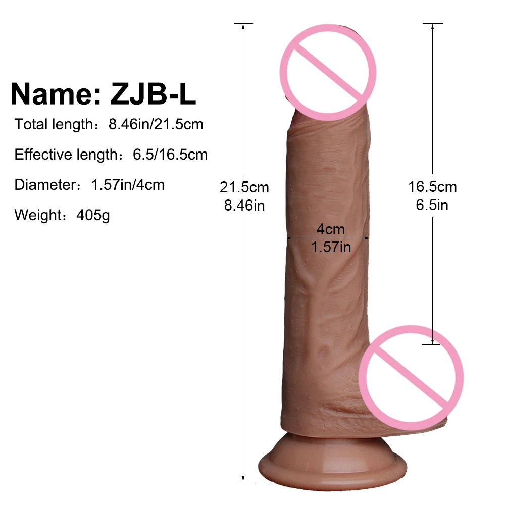 MaxThrust – Large Realistic Dildo with Suction Cup - SizzleFox