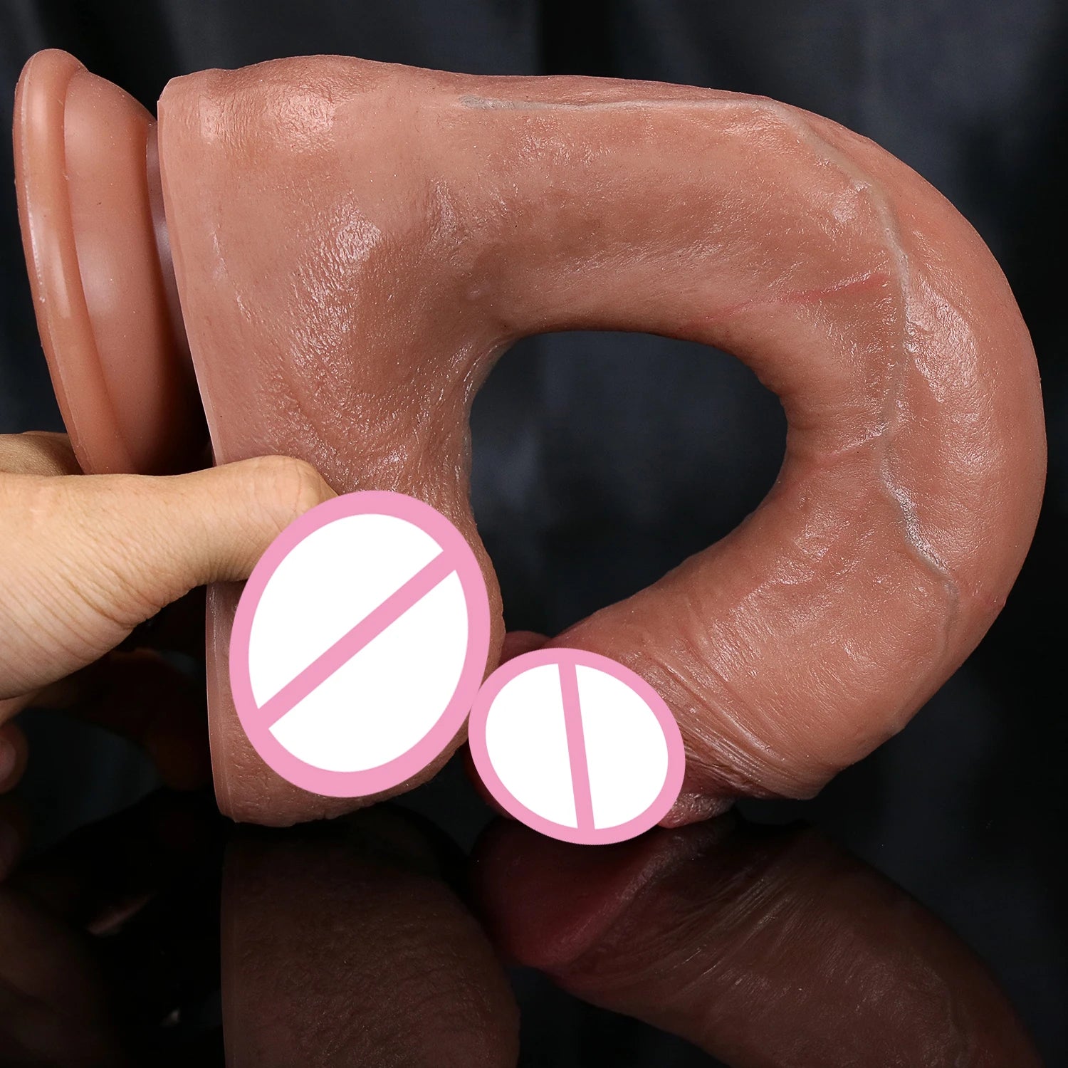 VelvetTouch – Soft, Realistic Silicone Dildo with Suction Cup for Men, Women, and Strap-On Play - SizzleFox