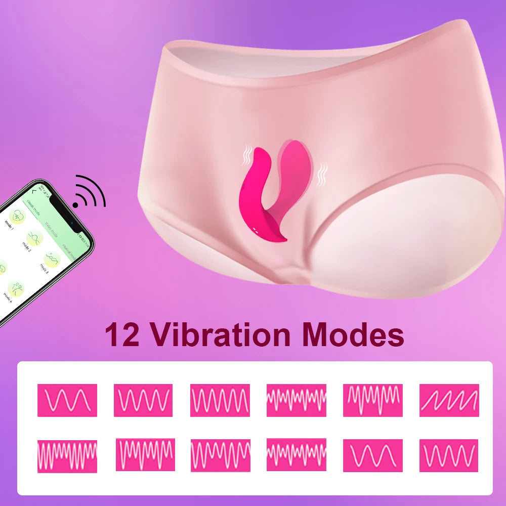 FlutterLink – Smart App-Controlled Dual Stimulation Panty Vibrator - SizzleFox