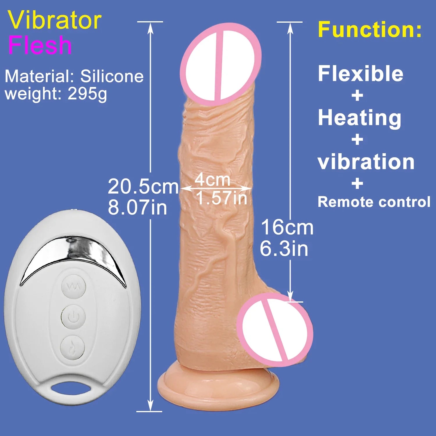 VelvetTouch – Soft, Realistic Silicone Dildo with Suction Cup for Men, Women, and Strap-On Play - SizzleFox