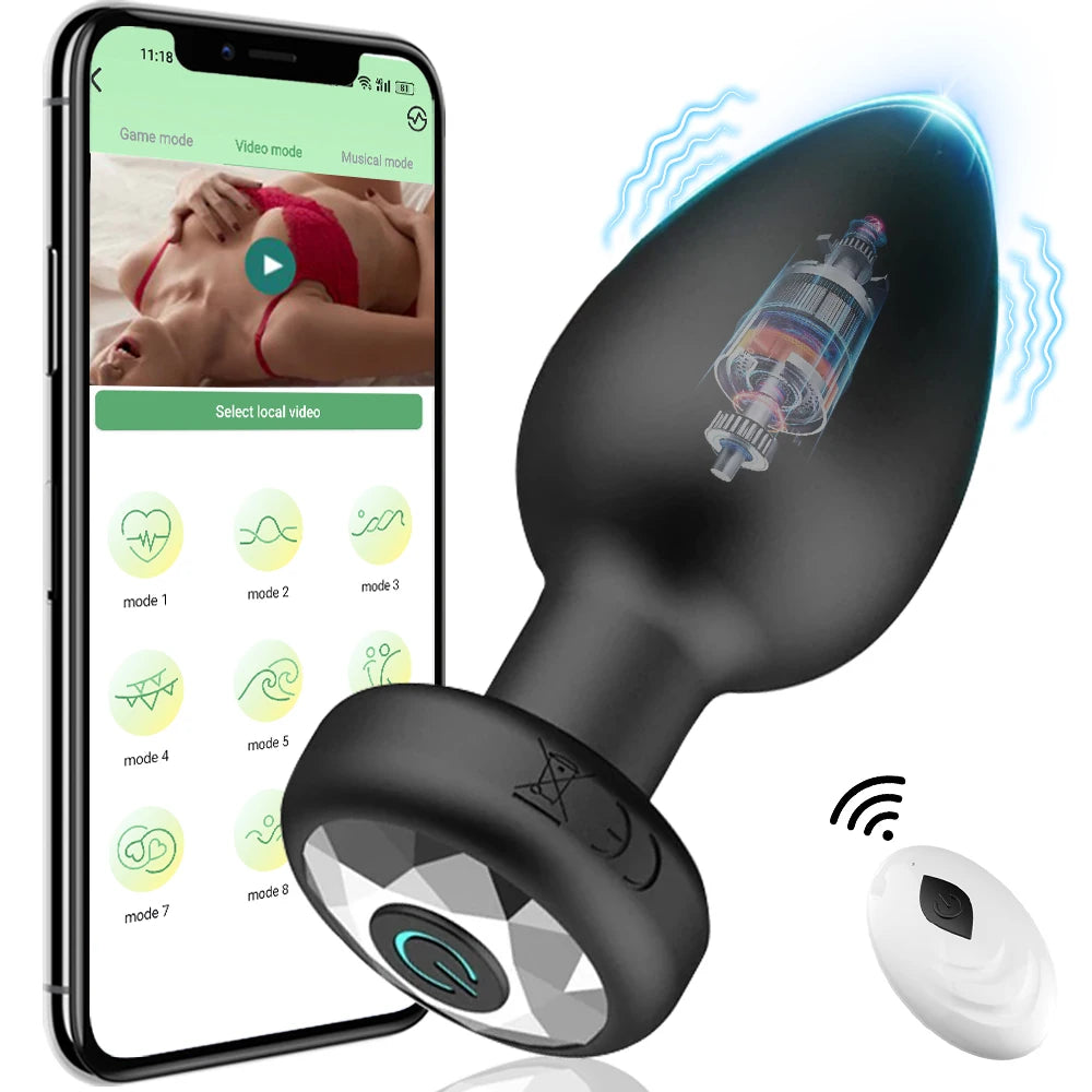 BootyCall – App-Controlled Vibrating Butt Plug for Tailored Pleasure - SizzleFox