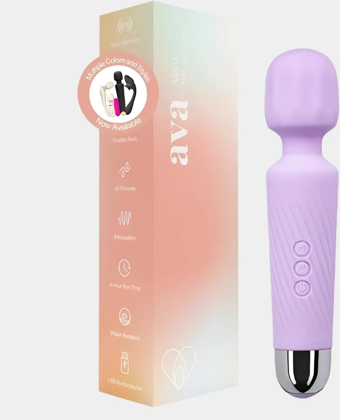 Ava Vibrator Wand –  Stimulator with 20 Pleasure Patterns - SizzleFox