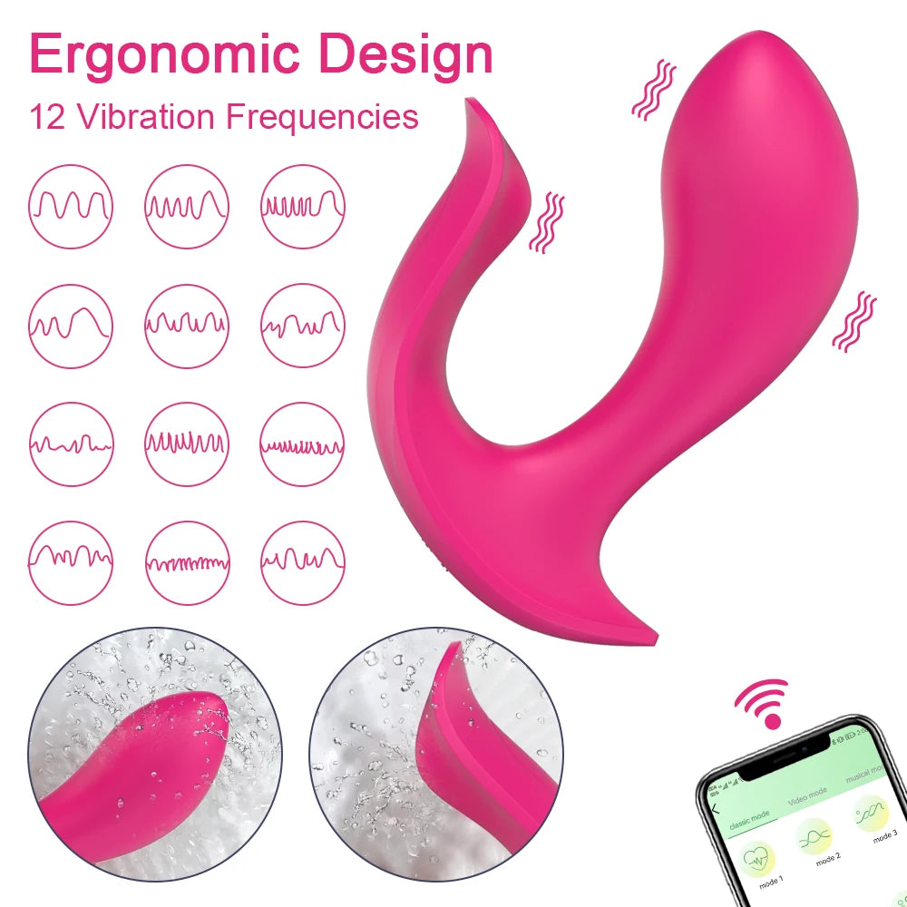 FlutterLink – Smart App-Controlled Dual Stimulation Panty Vibrator - SizzleFox