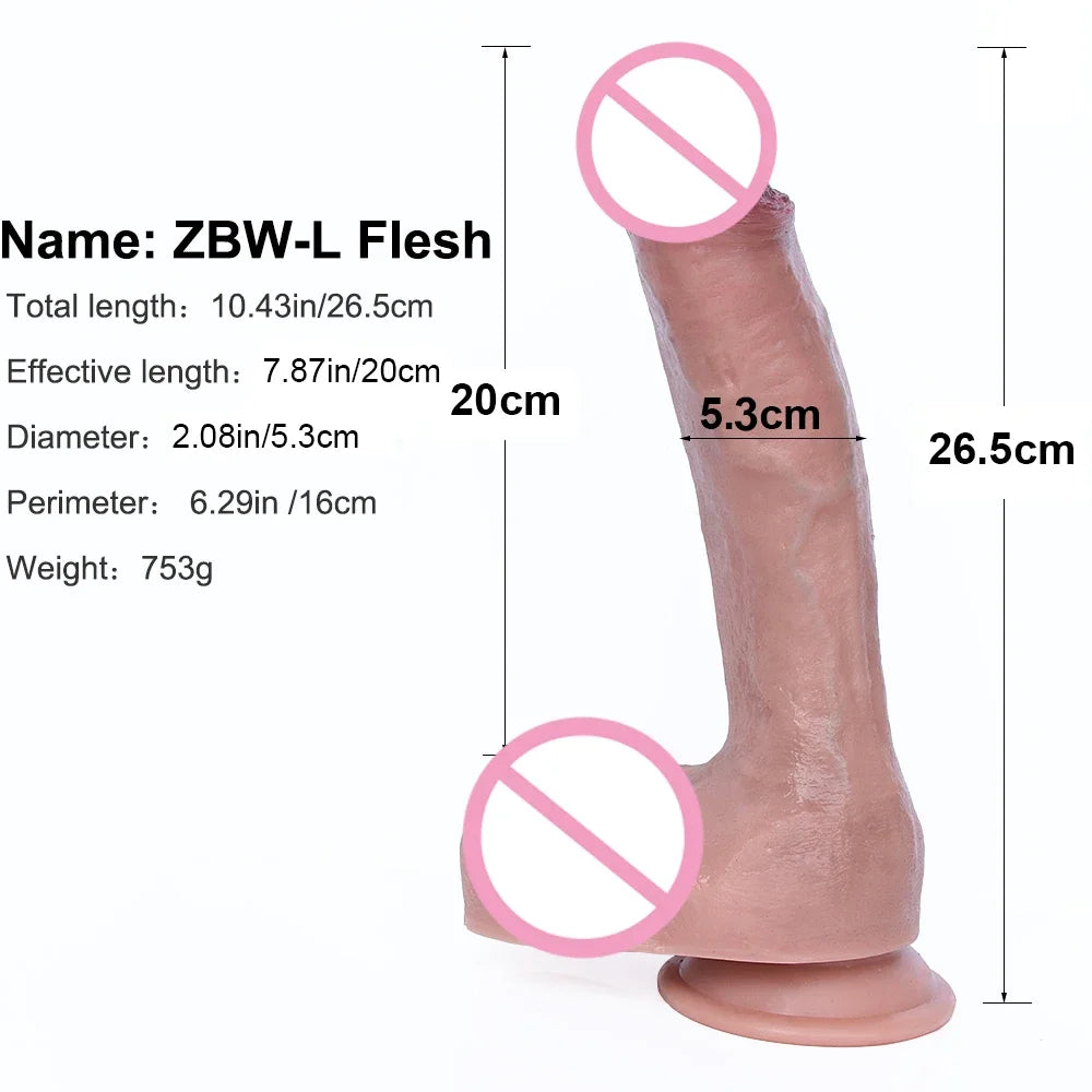 MaxThrust – Large Realistic Dildo with Suction Cup - SizzleFox