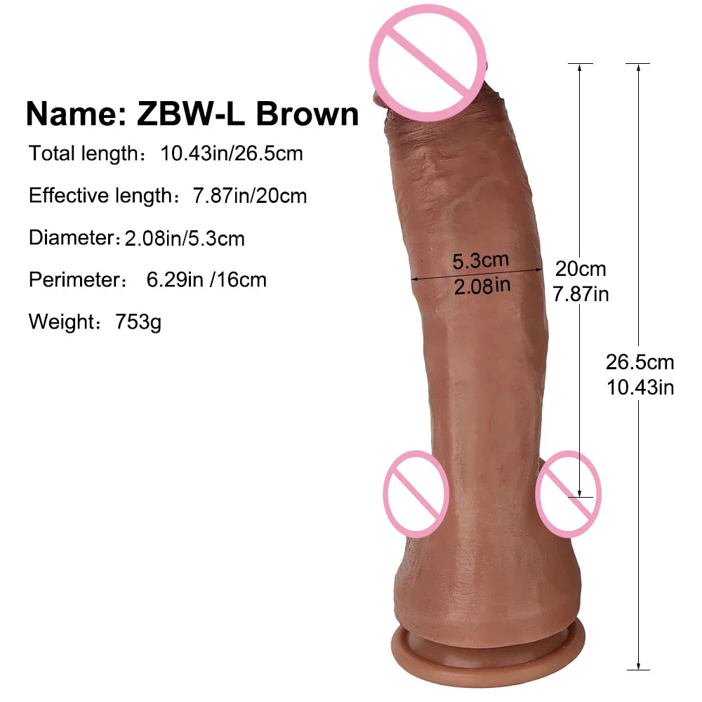 MaxThrust – Large Realistic Dildo with Suction Cup - SizzleFox