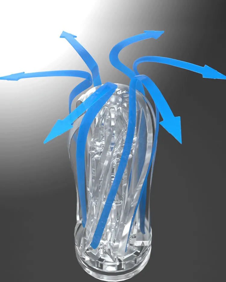 ClearPulse – Transparent Male Masturbator Cup with Soft Vagina for Endurance Training - SizzleFox