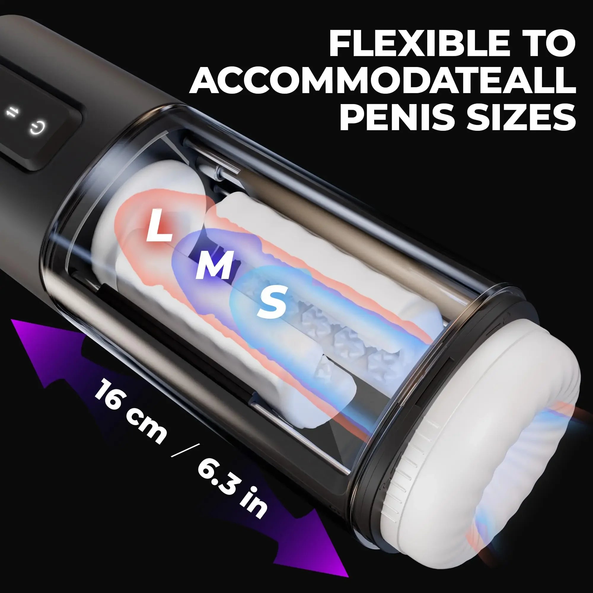 PleasureMax Pro – Automatic Male Masturbator with 7 Vibrating & Rubbing Modes, Hands-Free - SizzleFox