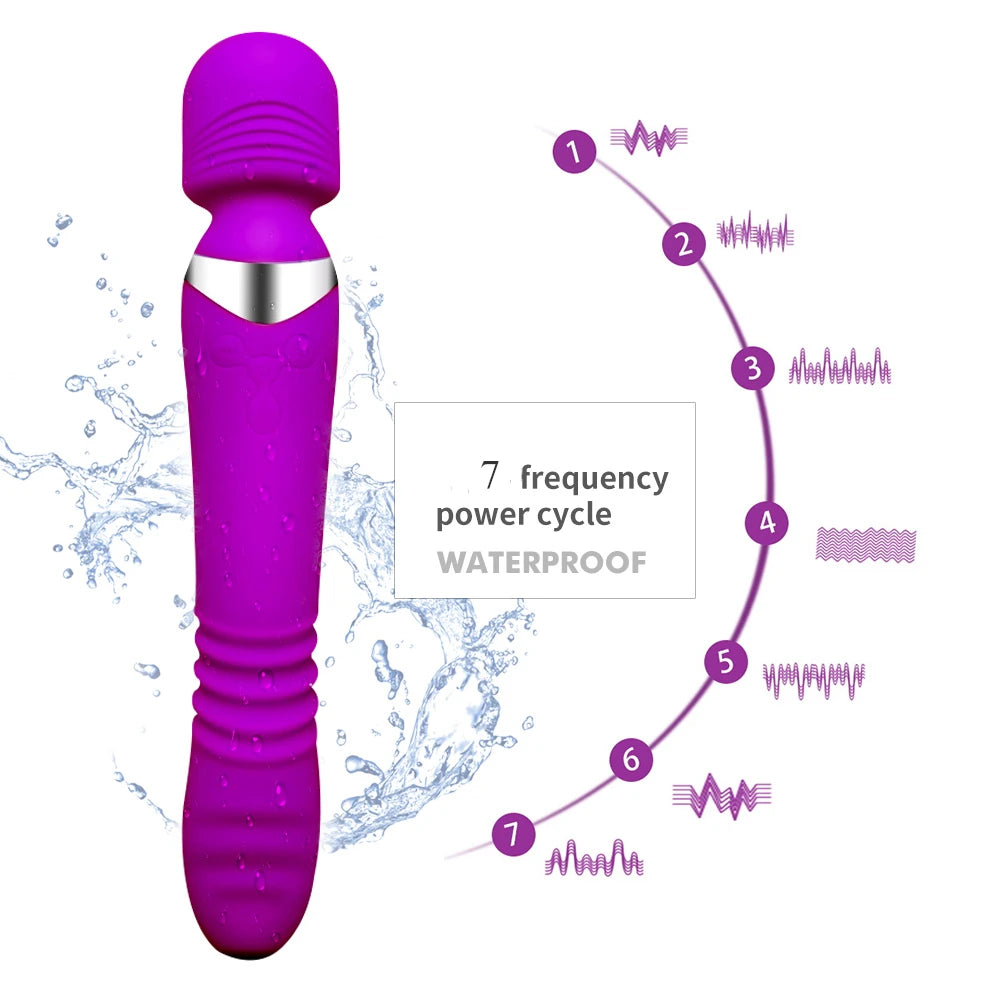 FlexiPulse – Dual-Sided Wand & Vibrator for Powerful Clitoral and Internal Stimulation - SizzleFox