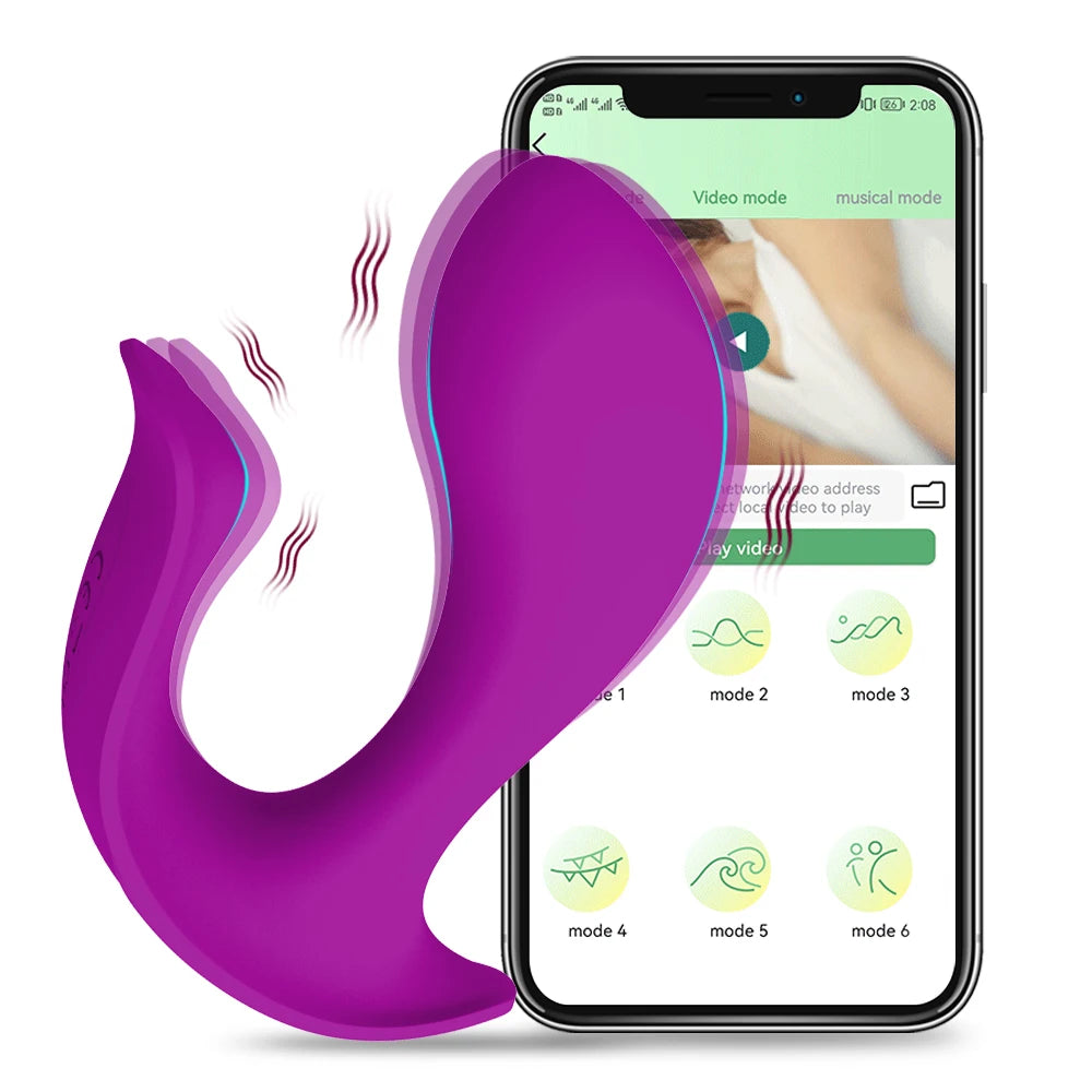 FlutterLink – Smart App-Controlled Dual Stimulation Panty Vibrator - SizzleFox