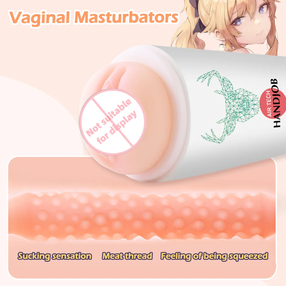 Realistic Male Masturbator Cup – 3D Pocket Pussy with Ultra-Lifelike Vagina or Anus - SizzleFox