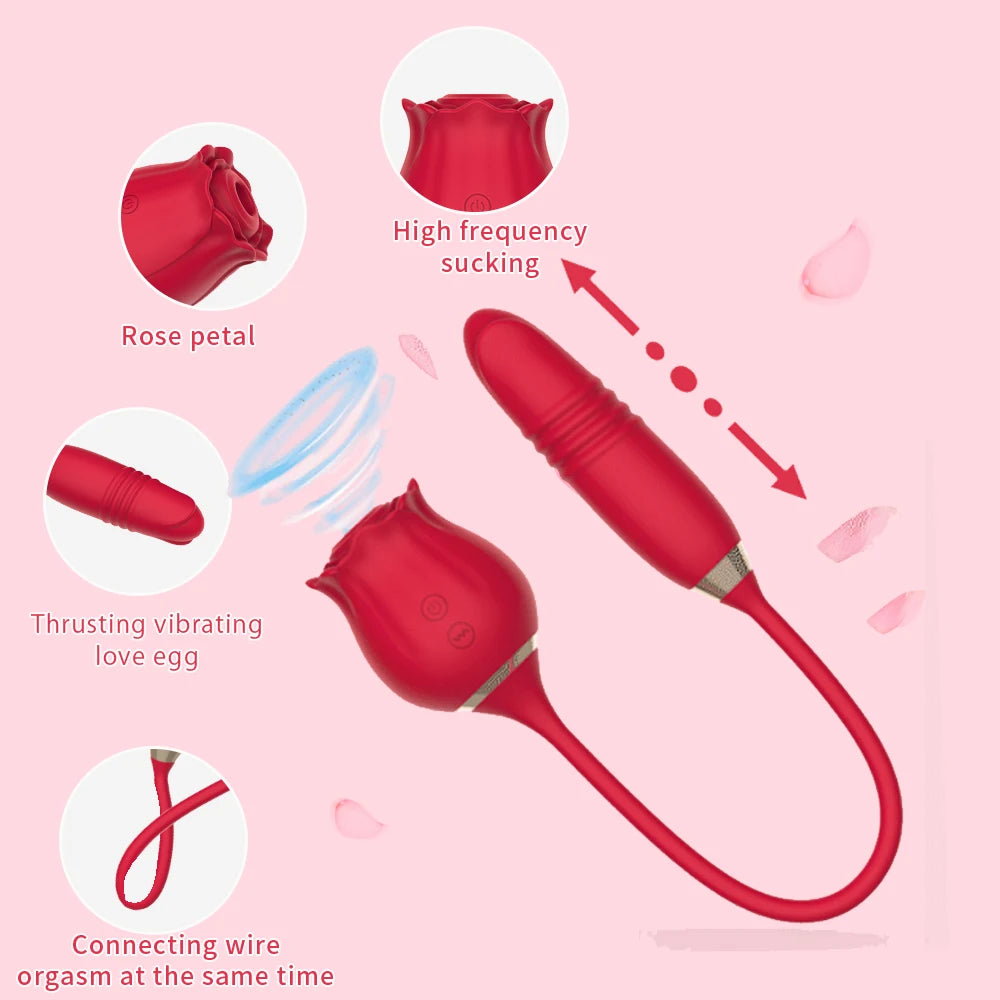 BloomGasm – 3-in-1 Vibrator with Licking, Thrusting & Vibrating Functions for Ultimate Pleasure - SizzleFox