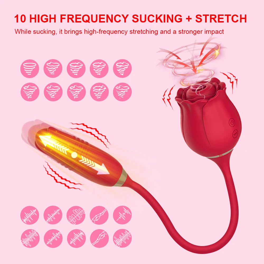 BloomGasm – 3-in-1 Vibrator with Licking, Thrusting & Vibrating Functions for Ultimate Pleasure - SizzleFox