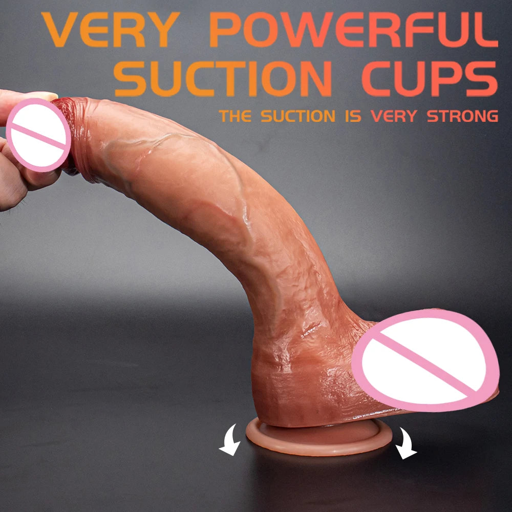 VelvetTouch – Soft, Realistic Silicone Dildo with Suction Cup for Men, Women, and Strap-On Play - SizzleFox