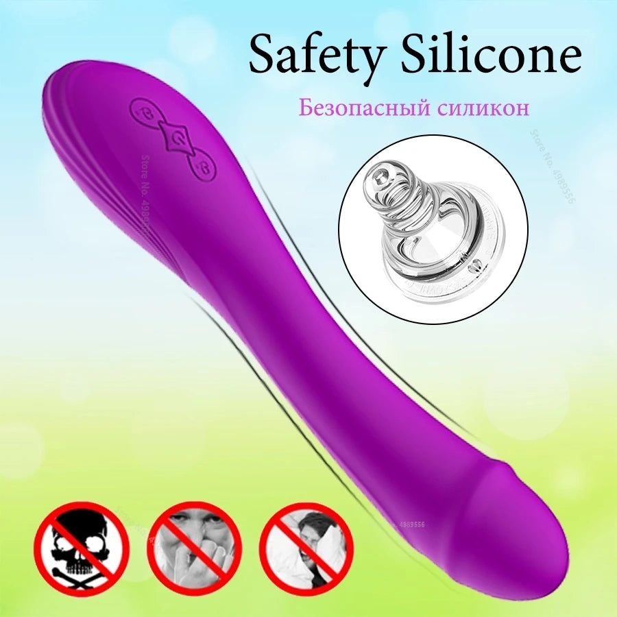 Dildo with Vibrator – Intense Pleasure Toy for Clitoral and G-Spot Stimulation - SizzleFox