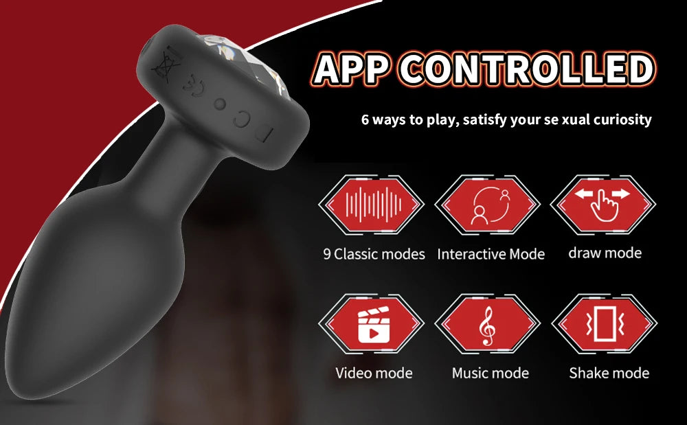 BootyCall – App-Controlled Vibrating Butt Plug for Tailored Pleasure - SizzleFox