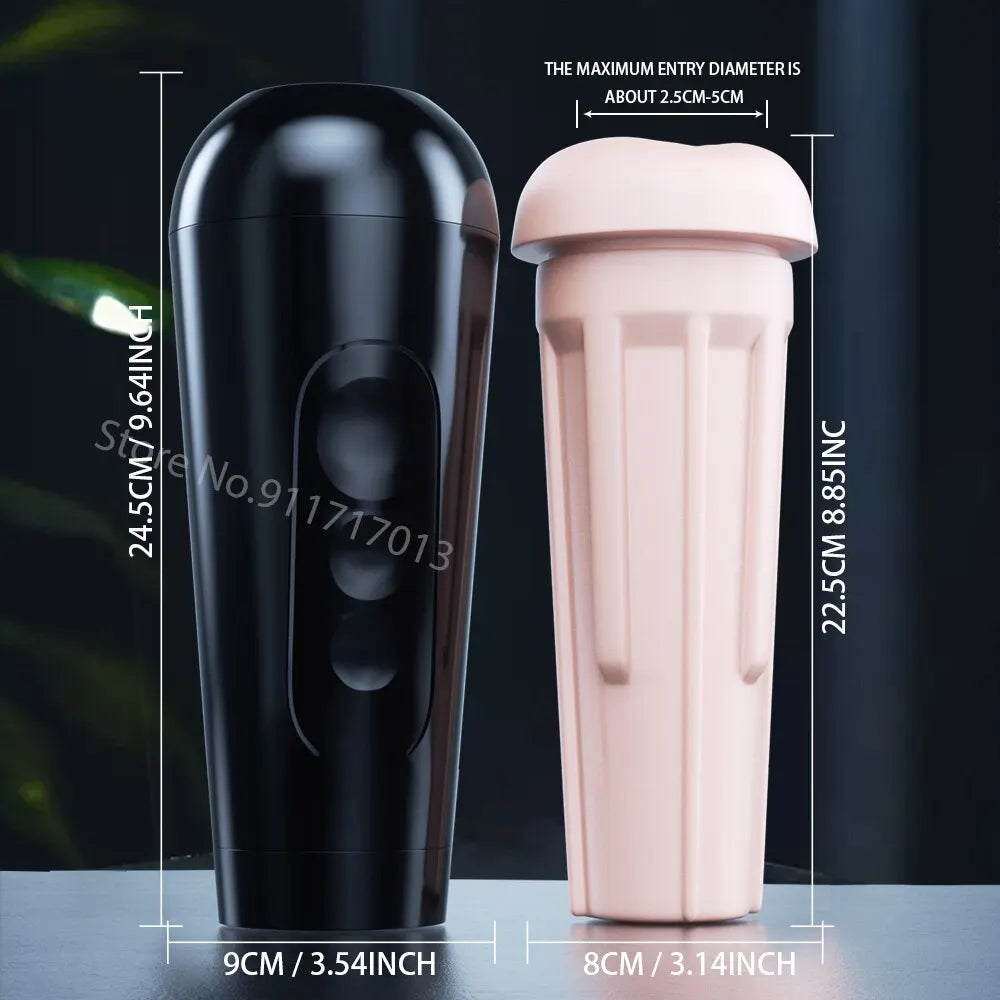 UltraStroker – Realistic Textured Male Masturbator Cup - SizzleFox