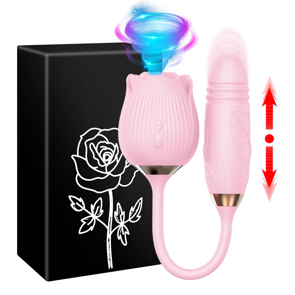 BloomGasm – 3-in-1 Vibrator with Licking, Thrusting & Vibrating Functions for Ultimate Pleasure - SizzleFox