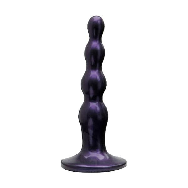 Tantus Silicone Ripple Small Silicone Butt Plug Midnight Purple