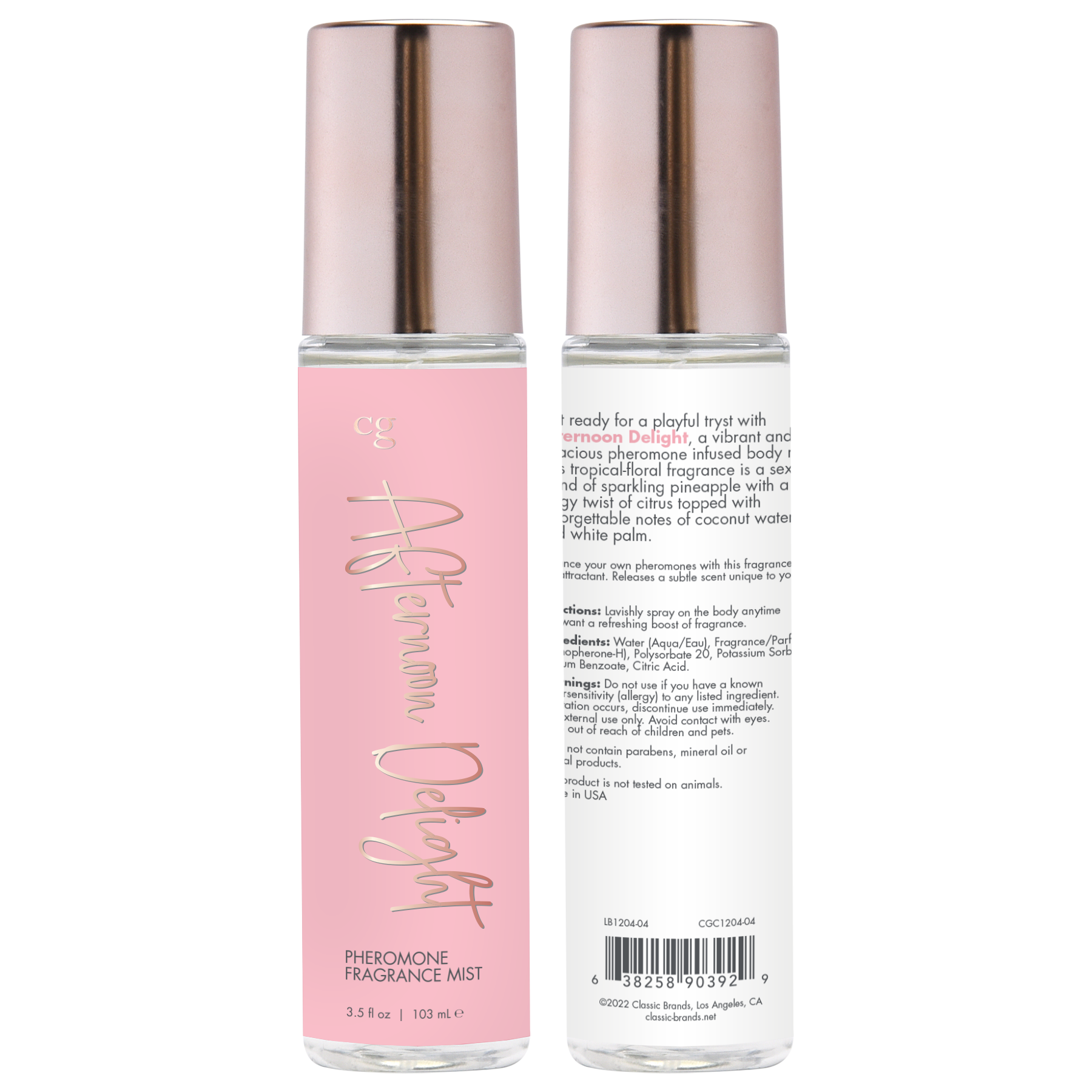 AFTERNOON DELIGHT Fragrance Body Mist with Pheromones