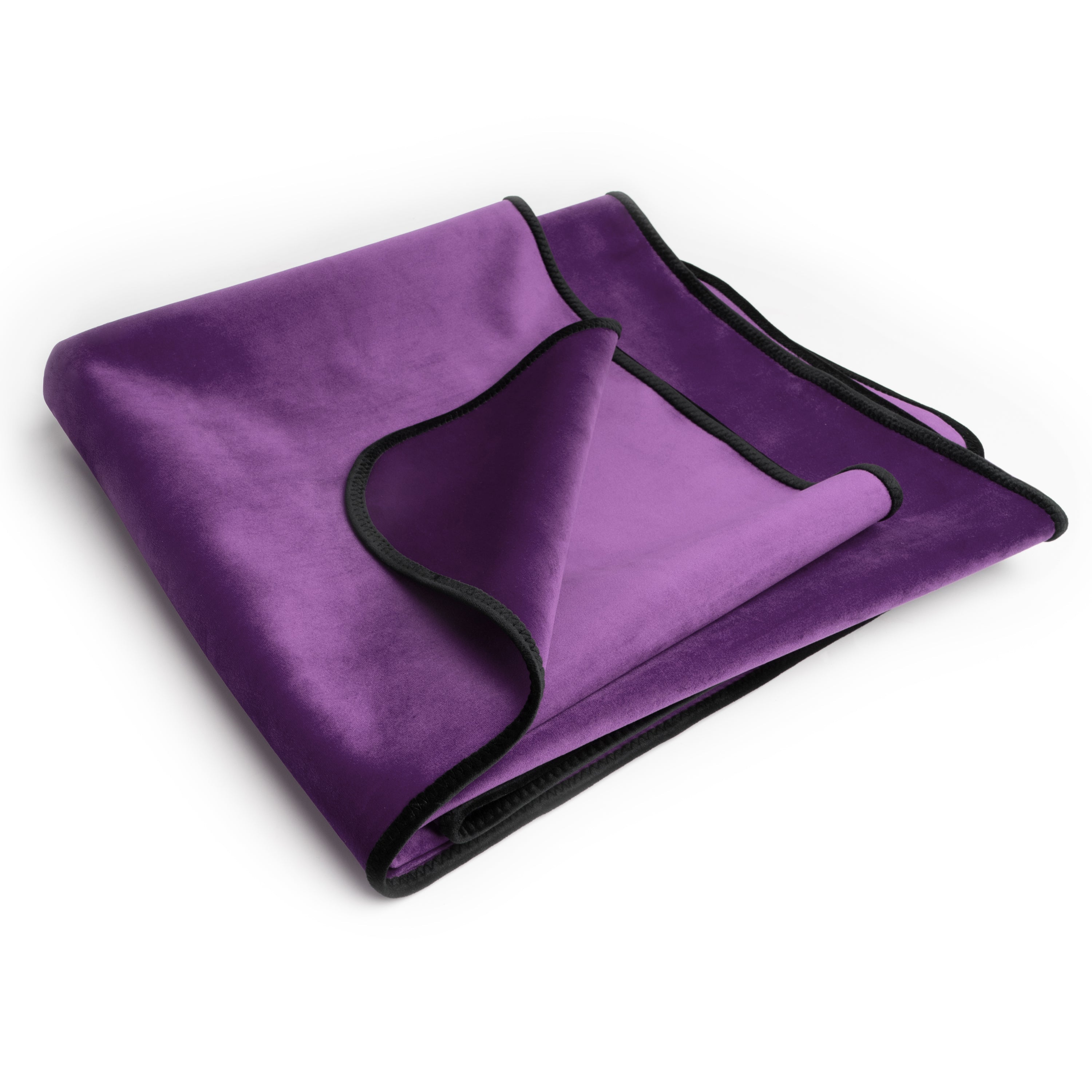 Fascinator Throw Aubergine  Microvelvet - Mini