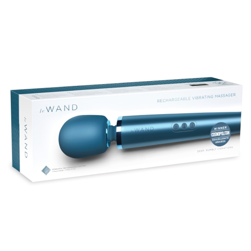 Rechargeable Vibrating Massager - Pacific Blue